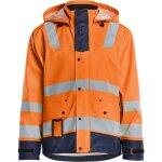 Veste de pluie haute visibilit niveau 2 4302 - orange fluo / marine m