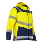 Lma - veste softshell authentic hv viseur 2227 - jaune fluo / marine - l