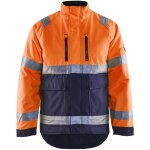 Blaklader - veste de travail hiver haute visibilit 4827 - orange fluo / marine s