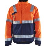 Veste de travail hiver haute visibilit 4862 - orange fluo / marine l