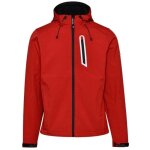 Diadora - veste de travail softshell coupe vent stretch � capuche sail rouge m