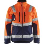 Veste softshell haute visibilit� blaklader 4900 - orange / bleu fonc� - s