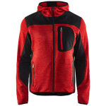 Blaklader - veste tricotée à capuche - 4930 - rouge / noir - 2xl Blaklader - veste tricotée à capuche - 4930 - rouge / noir - 2xl