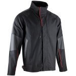Veste zipp�e stretch lma epoxy noir / gris fonc� m