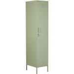 Beliani - vestiaire en acier 1 porte vert 185 cm de hauteur moderne industriel