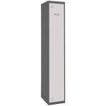 Vestiaire m�tallique 1 porte, 1800x400x500 mm, 2 compartiments, module additionnel, serrure � cl� et ...