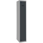 Vestiaire m�tallique 1 porte, 1800x400x500 mm, serrure � cl� et a�rations, anthracite simonlocker - simonrack ...