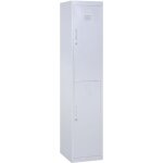 Vinsetto - vestiaire mtallique 2 portes verrouillables - armoire mtallique - 2 tringles, 4 tagres ...