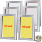 Vevor lot de 6 cadres de serigraphie kit de serigraphie cadre en aluminium 25, 4x35, 6 cm avec maille ...
