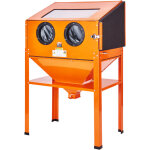 Vevor armoire de sablage, 60 gal armoire de sablage 40 a 120 psi avec support, sableuse en acier robuste ...