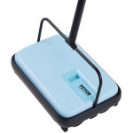 Vevor balai mecanique largeur de balayage 170 mm, balayeuse manuelle pour planchers et tapis avec bac ...