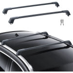 Vevor ? barre de toit universelle 120, 8 cm ? aluminium 6063 - t6 ? charge max 90 kg ? installation sans ...