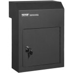Vevor ? bo�te aux lettres encastrable en acier 304x150x405 mm ? verrouillage � cl� ? compatible avec ...