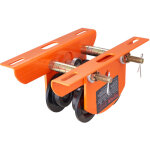 Vevor chariot porte palan electrique capacite charge 0, 5 t chariot a poutre poussee acier allie largeur ...