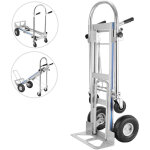 Vevor - chariot de transport pliable chariot manuel 3 en 1 diable multi - usage coulisseau deescalier ...