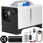Vevor chauffage diesel 8kw 12v tout en un blanc, consommation: 0, 1 - 0, 24 l, interrupteur rotatif sans ...