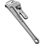 Vevor cle serre tubes droite 45, 7 cm, tuyau a griffe en aluminium, cle de plomberie reglable, avec machoire ...