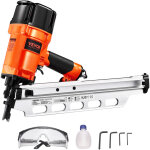 Vevor ? cloueur pneumatique 50 - 90 mm ? t�te ronde 21� ? d�clenchement double ? r�glage profondeur sans ...