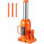 Vevor cric bouteille hydraulique 30 t, cric bouteille soude avec longue poignee en 3 sections, gamme ...