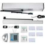 Ferme porte hydraulique force 24 v fermeture automatique a ressort avec telecommande 10 kg bras a glissiere ...