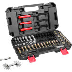 Vevor kit outils a restaurer les filetages abimes 61pcs, tailles unc, unf et metriques, 28 tarauds, 28 ...