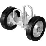 Vevor kit de portail coulissant, quincaillerie 6 pouces, roulettes de rail universelles reglables, rouleau ...
