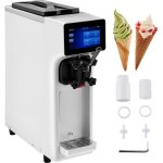Machine a creme glacee commerciale 10 l / h 900 w 1 saveur, machine a glace italienne tremie en inox ...