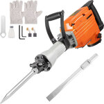Vevor marteau piqueur electrique 1500 w marteau de demolition perforateur de haute resistance frequence ...