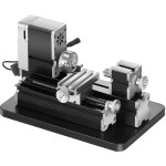 Vevor mini tour a metaux didactique 70 x 130 mm 20000 tr / min 36 w moteur haute puissance, mandrin a ...