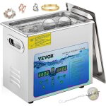 Vevor nettoyeur a ultrasons numerique 6 l nettoyeur ultrasonique professionnel 36 - 40 khz appareil nettoyage ...
