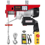 Vevor - palan electrique, charge double cable 200 kg, telecommande filaire 4, 2 m et sans fil 100 m, ...