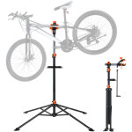 Vevor pied deatelier velo pliable charge 36, 3 kg support de reparation de velo reglable en hauteur pince ...