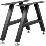 Vevor - mophorn pieds de table en m�tal, 16'x17, 7' pieds de salle � manger / bureau en forme de a, lot ...