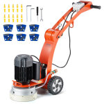Vevor - ponceuse electrique pour sol en beton 2200 w, surfaceuse de beton avec disque de poncage de sol ...