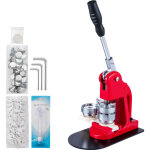 Vevor presse a badges 44 mm machine a badges avec 1000 pcs boutons & coupe - cercle?, machine de fabrication ...