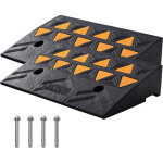 Vevor rampe de seuil hauteur 11 cm 2pcs rampes trottoir caoutchouc capacite charge 15 tonnes rampe acces ...