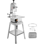 Vevor - scie a os de boucher electrique 850 w, scie a ruban pour os commerciale verticale, table de travail ...