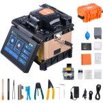 Vevor soudeuse fibre optique 4 moteurs, episseuse fusion fibre optique a alignement de gaine, epissage ...
