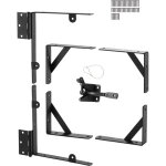 Vevor support deangle de portail anti - affaissement en fer, kit quincaillerie de cadre porte, avec corde ...