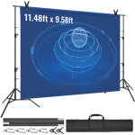 Vevor support toile de fond 2900x3500 mm kit support fond photo reglable avec 6 pinces et sac de transport ...