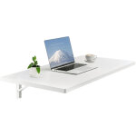 Vevor table pliante murale, 1000 mm x 500 mm, table a abattant murale, avec support en fer, bureau flottant ...