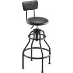 Vevor tabouret deatelier avec dossier, tabouret de mecanicien sur roulettes avec capacite de charge maximale ...