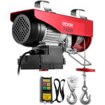 Vevor treuil a cable electrique 100kg / 200kg 480w palan electrique avec telecommande sans fil, 12m / ...