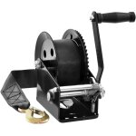 Vevor treuil manuel capacite de traction 725, 7 kg treuil de remorque bateau manivelle robuste avec sangle ...