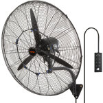 Vevor ? ventilateur brumisateur mural 74, 9 cm ? r�sistance � l'eau ip44 ? 3 vitesses ? 9500 cfm ? oscillant ...