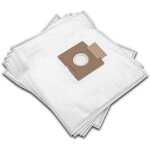 10x sacs compatible avec tornado modulo to 4215 - 4217 aspirateur - 32cm x 24cm blanc - vhbw