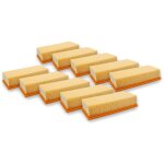 10x filtre pliss plat compatible avec krcher nt 65 / 2 eco tc, 65 / 2 eco, 65 / 2 ap me, 65 / 2 ap, ...