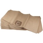 10x sacs compatible avec parkside pnts 30 / xx aspirateur - 33, 1cm x 77, 7cm beige - vhbw