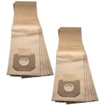 10x sacs remplacement pour bosch 2607432036 pour aspirateur - papier, 75, 2cm x 20, 2cm, marron - vhbw ...