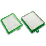 Lot de 2 filtres compatible avec aeg / electrolux ergospace, excellio aspirateur (filtre hepa, microfiltre) ...
